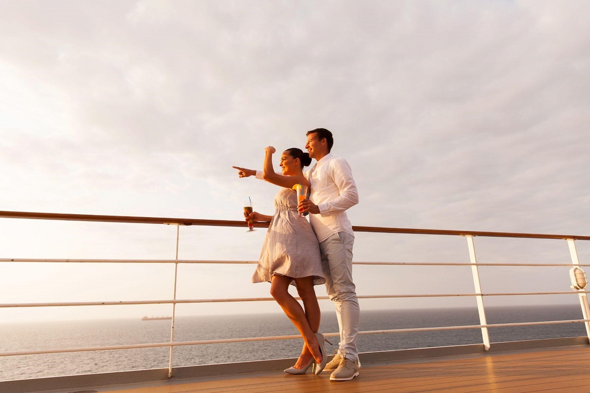 Couples Standing In The Cruise